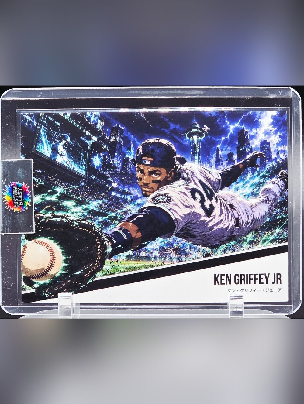 Ken Griffey Jr. Custom Blast Manga-Art Card #M-25 — Seattle Mariners